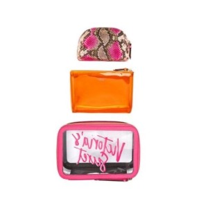 3 в 1 косметичка Victoria's Secret Neon Python Backstage Nested Trio