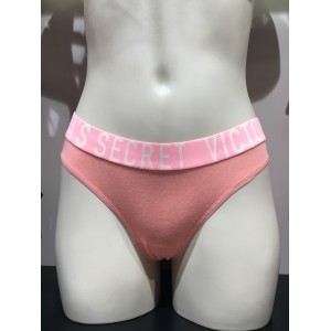 Трусики стринги Victoria's Secret Coral Logo Thong panty 