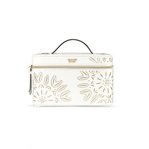 Бьюти кейс VICTORIA'S SECRET Laser-Cut Floral White Runway Vanity Case