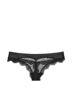 Трусики Victoria’s Secret Very Sexy black Lace Thong panty