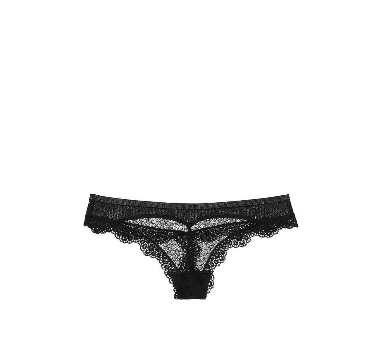 Трусики Victoria's Secret Very Sexy black Lace Thong panty