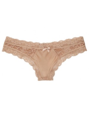 Трусики Victoria's Secret Nude Lace Thong panty