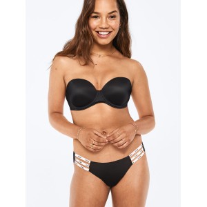 Трусики Victoria's Secret PINK mini logo strappy cheekster