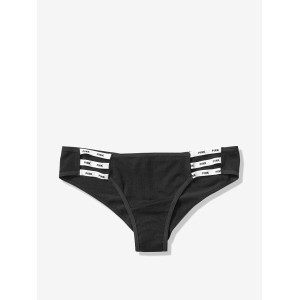 Трусики Victoria's Secret PINK mini logo strappy cheekster