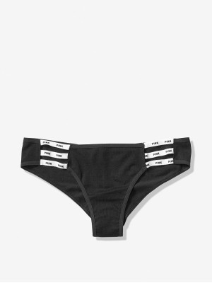 Трусики Victoria’s Secret PINK mini logo strappy cheekster