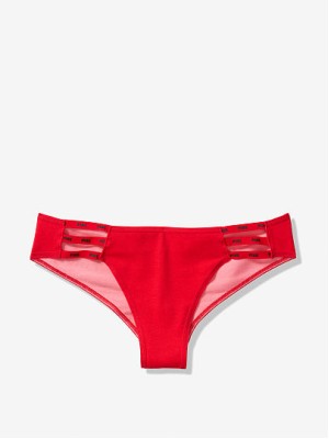 Трусики Victoria’s Secret PINK mini logo strappy cheekster