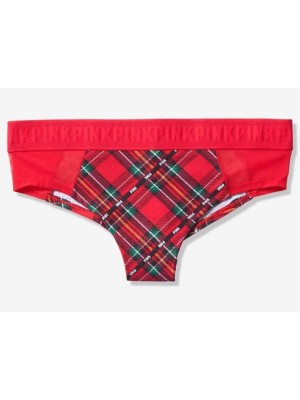 Трусики Victoria’s Secret Cheekster Red на резинке лого PINK