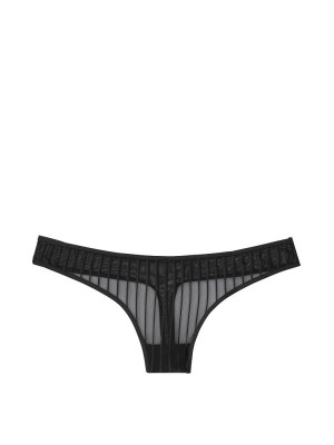Трусики Victoria's Secret Lace Thong Black