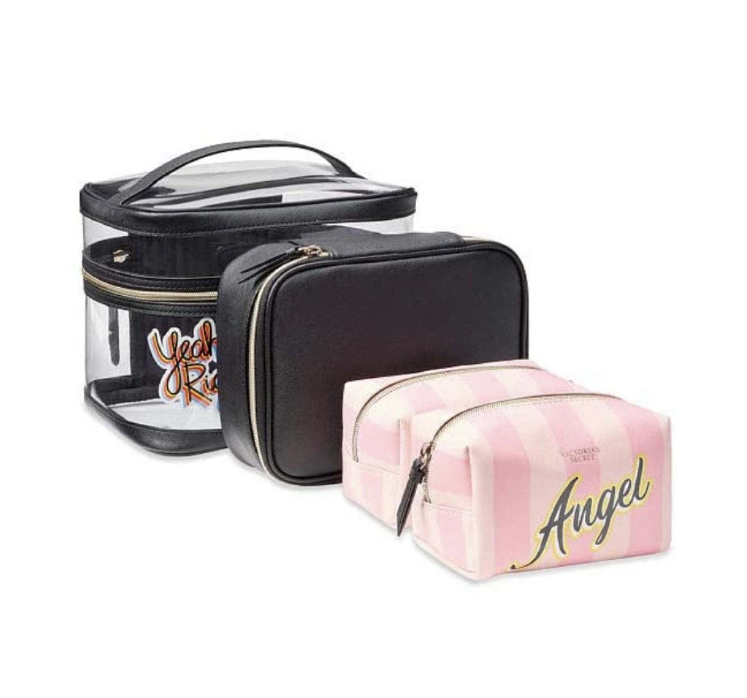 Набір косметичок VICTORIA'S SECRET AngeL print 4-in-1 Beauty Bag Set