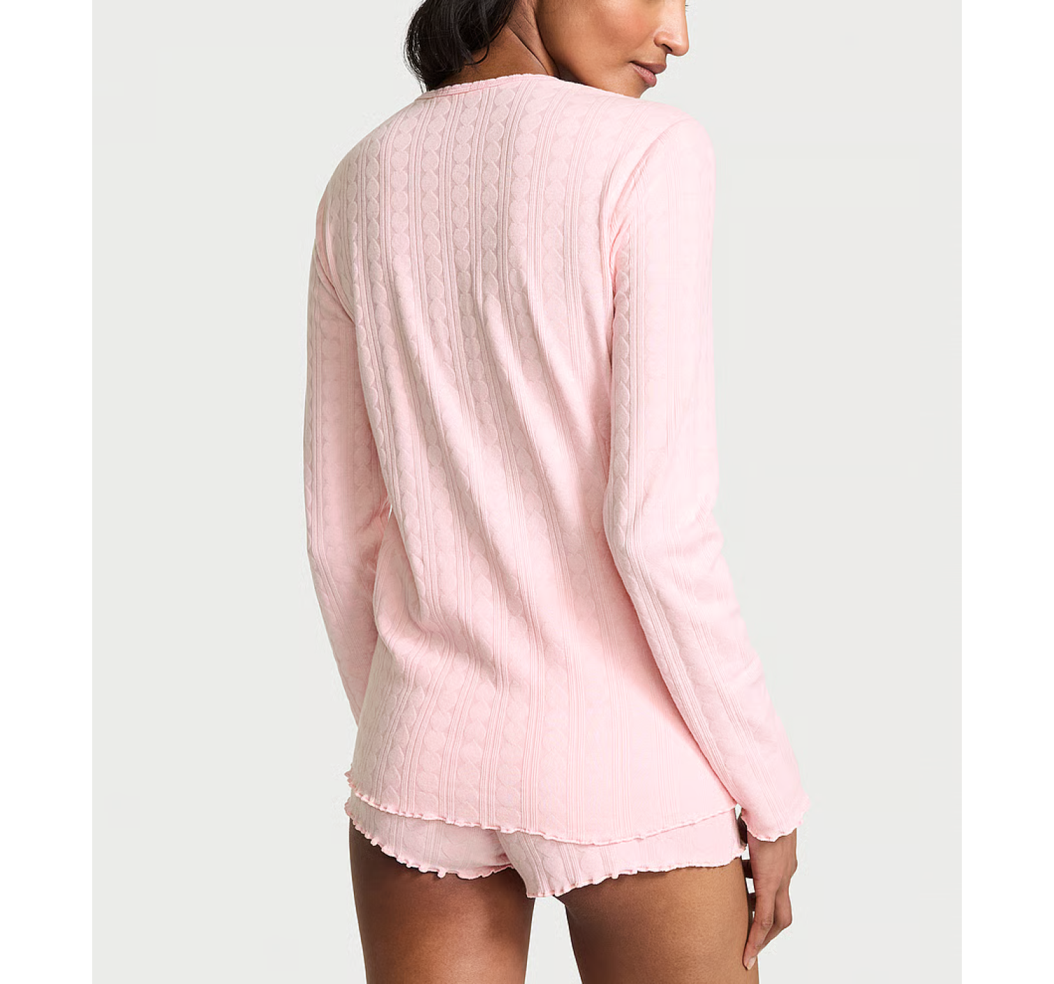 Пижама Heart Pointelle Short Pajama Set Pink
