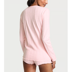 Пижама Heart Pointelle Short Pajama Set Pink
