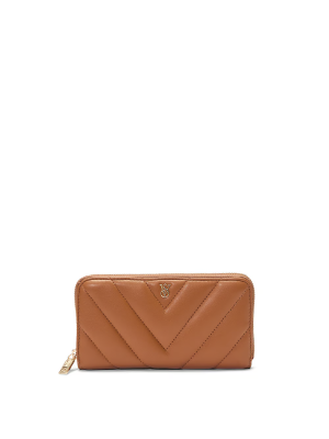 Кошелек Large Wallet with Zip Brown