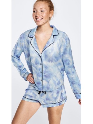 Пижама Victoria’s Secret Cotton Pj Set Sky Blue