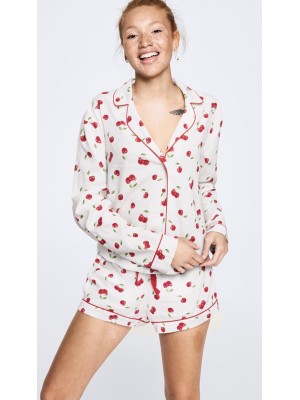 Пижама Victoria’s Secret Cotton Pj Set Cherry print