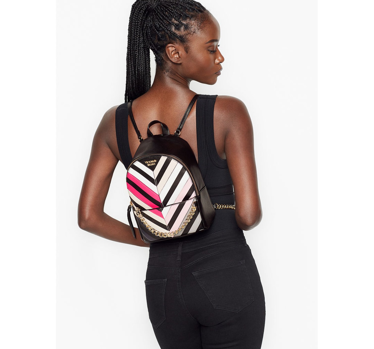 Рюкзак Victoria’s Secret V-Quilt Small City Backpack Multicolor