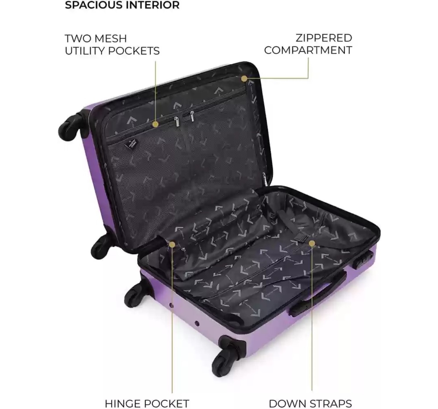 Валіза Rolling Luggage Lilac