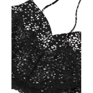 Пижама Modal Lace Back Cami Set mini heart print