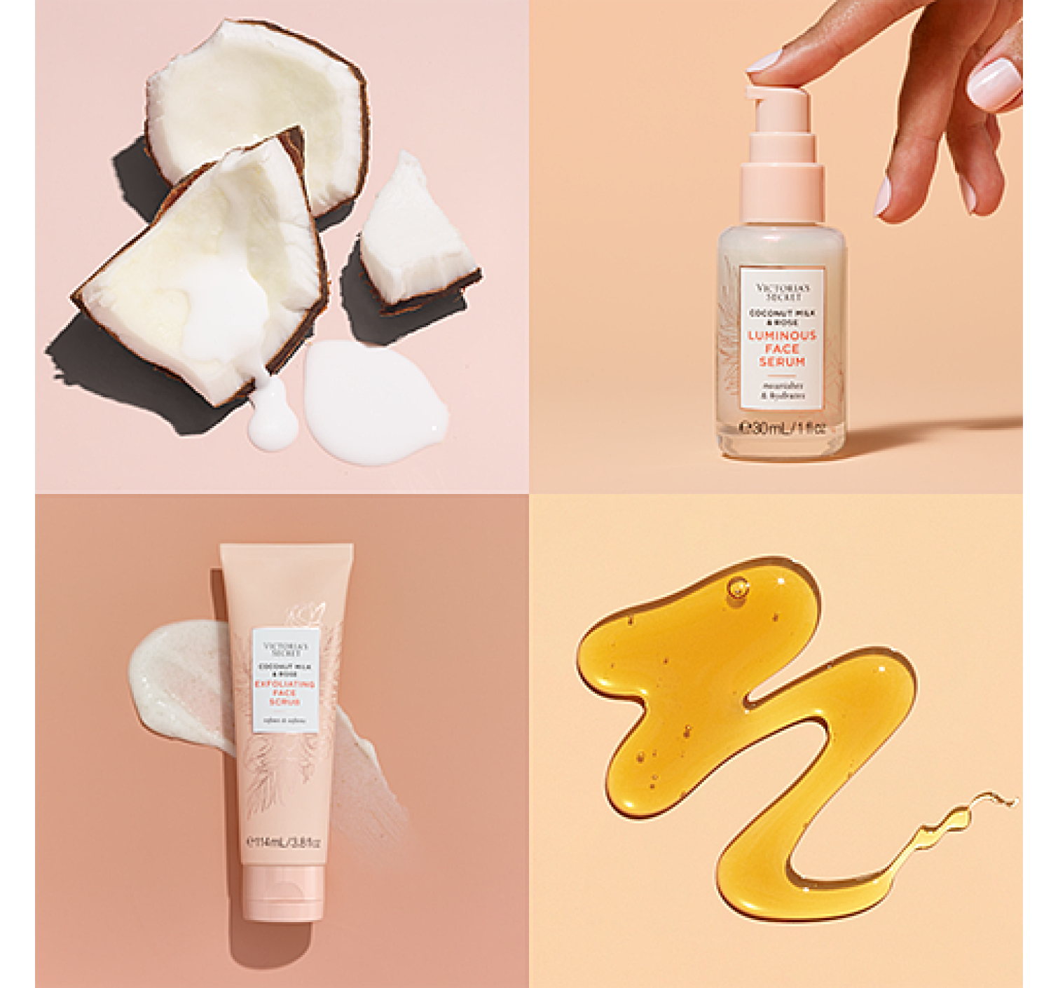 Сыворотка для лица Luminous Face Serum Coconut Milk & Rose