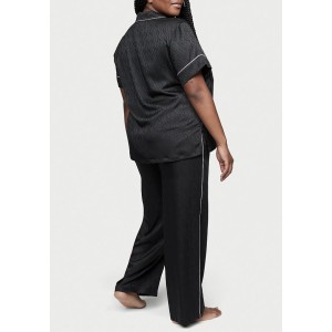 Піжама Вікторія Сікрет Pajama Set Black Script logo