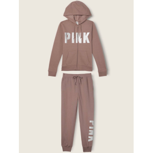 Спортивний костюм PINK Iced Coffee Sgine Brown Logo Pink