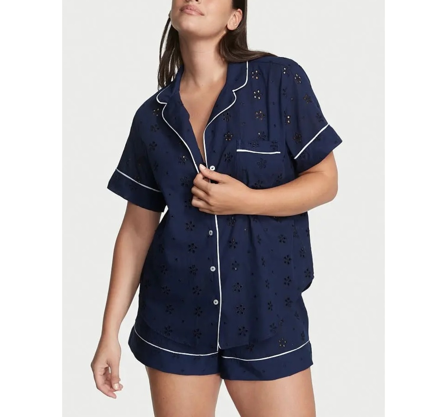 Пижама Cotton Short Pajama Set Deep Blue