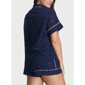 Пижама Cotton Short Pajama Set Deep Blue