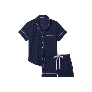 Пижама Cotton Short Pajama Set Deep Blue