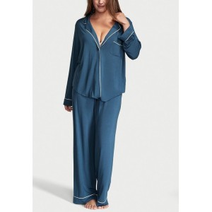Піжама Victoria's Secret Modal Long Pajama Set Deep blue