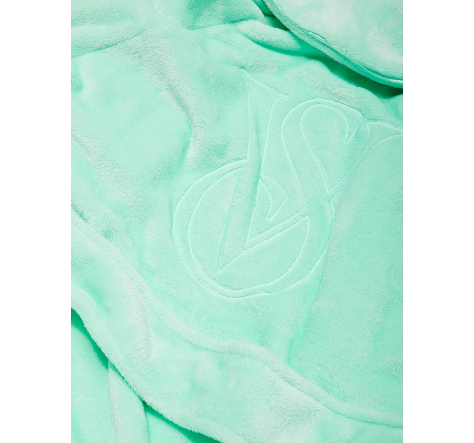 Плюшевый Халат Logo Short Cozy Robe Waterfall Green