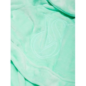 Плюшевый Халат Logo Short Cozy Robe Waterfall Green
