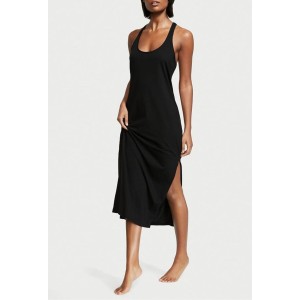 Нічна сорочка Supersoft Long Cotton Black Sleepshirt