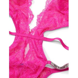 Боді Very Sexy Fuchsia Frenzy Lace Unlined Strappy Teddy