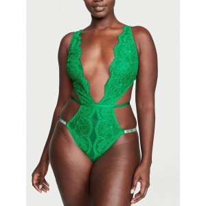 Боді VERY SEXY Green Lace Unlined Strappy Teddy