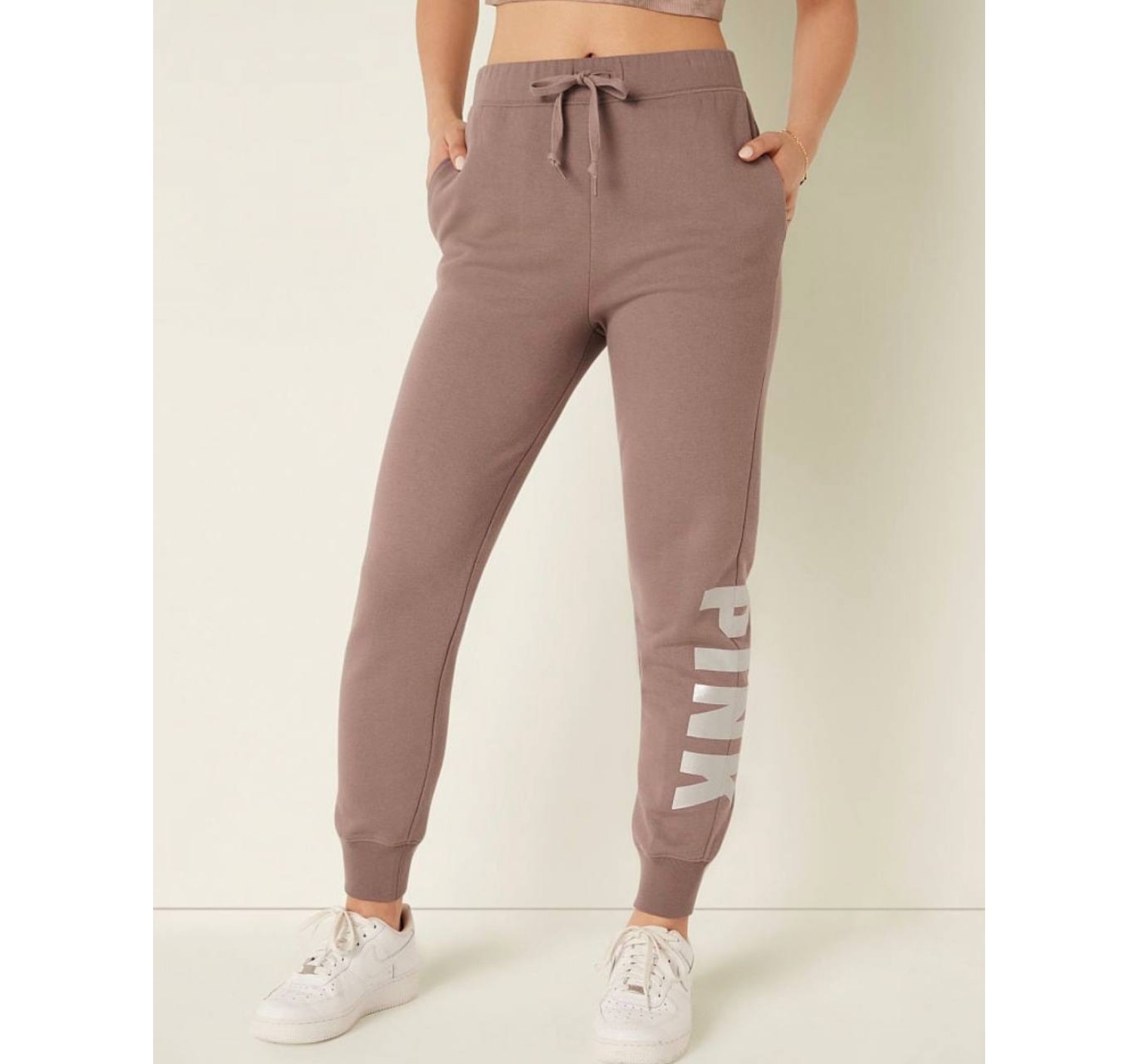 Спортивний костюм PINK Iced Coffee Sgine Brown Logo Pink
