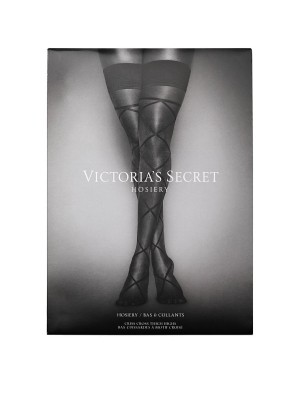 Чулки Criss Cross Thigh Highs Pantyhose Sheer Hosiery