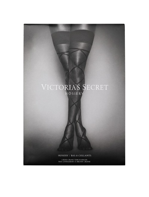 Панчохи Criss Cross Thigh Highs Pantyhose Sheer Hosiery