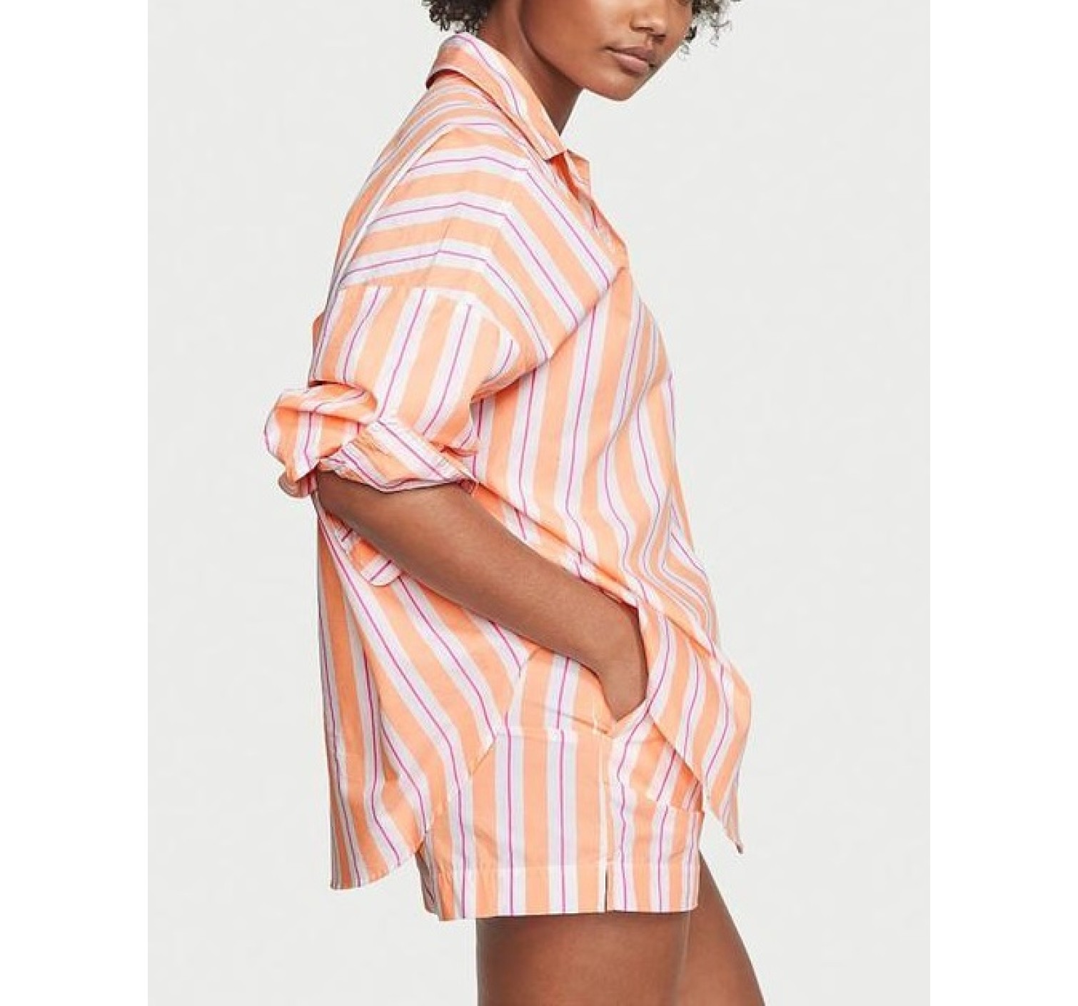 Піжама Cotton Stripes PJ Set Long Sleeve Orange Stripe