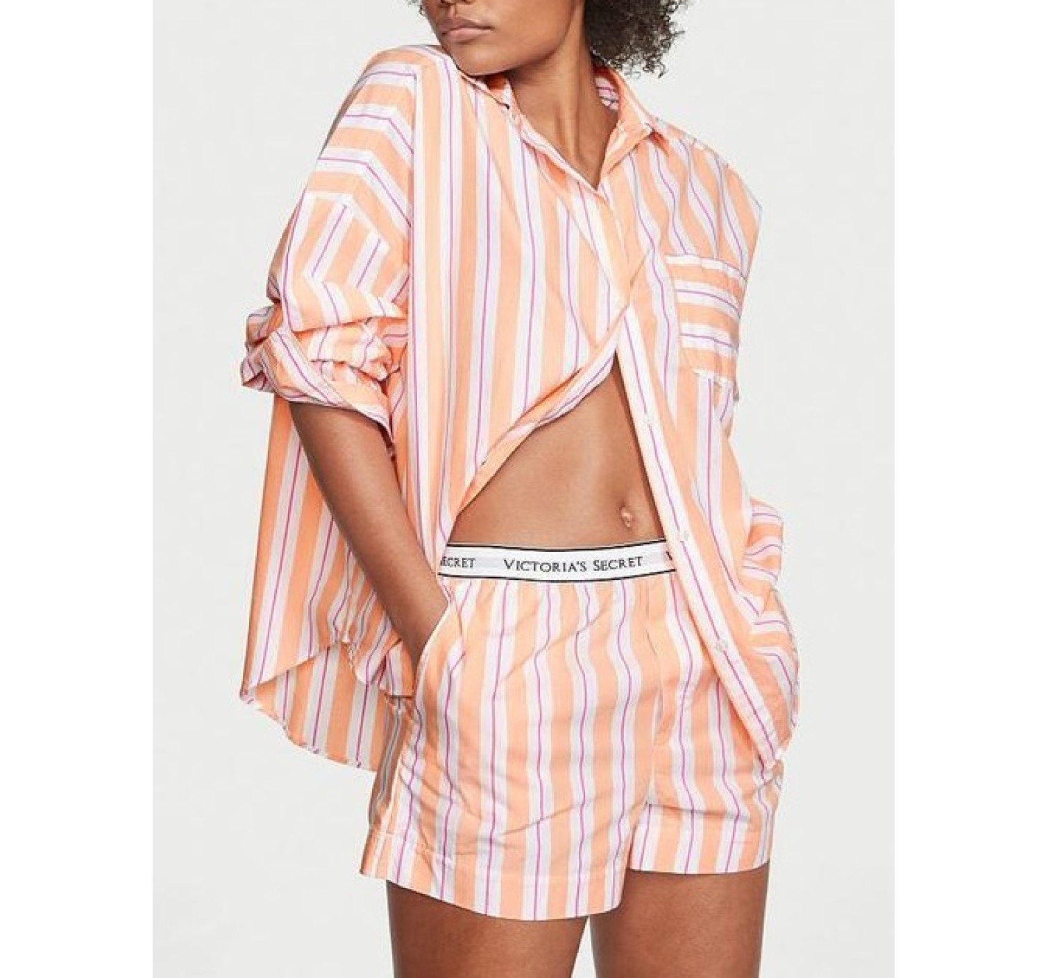Піжама Cotton Stripes PJ Set Long Sleeve Orange Stripe