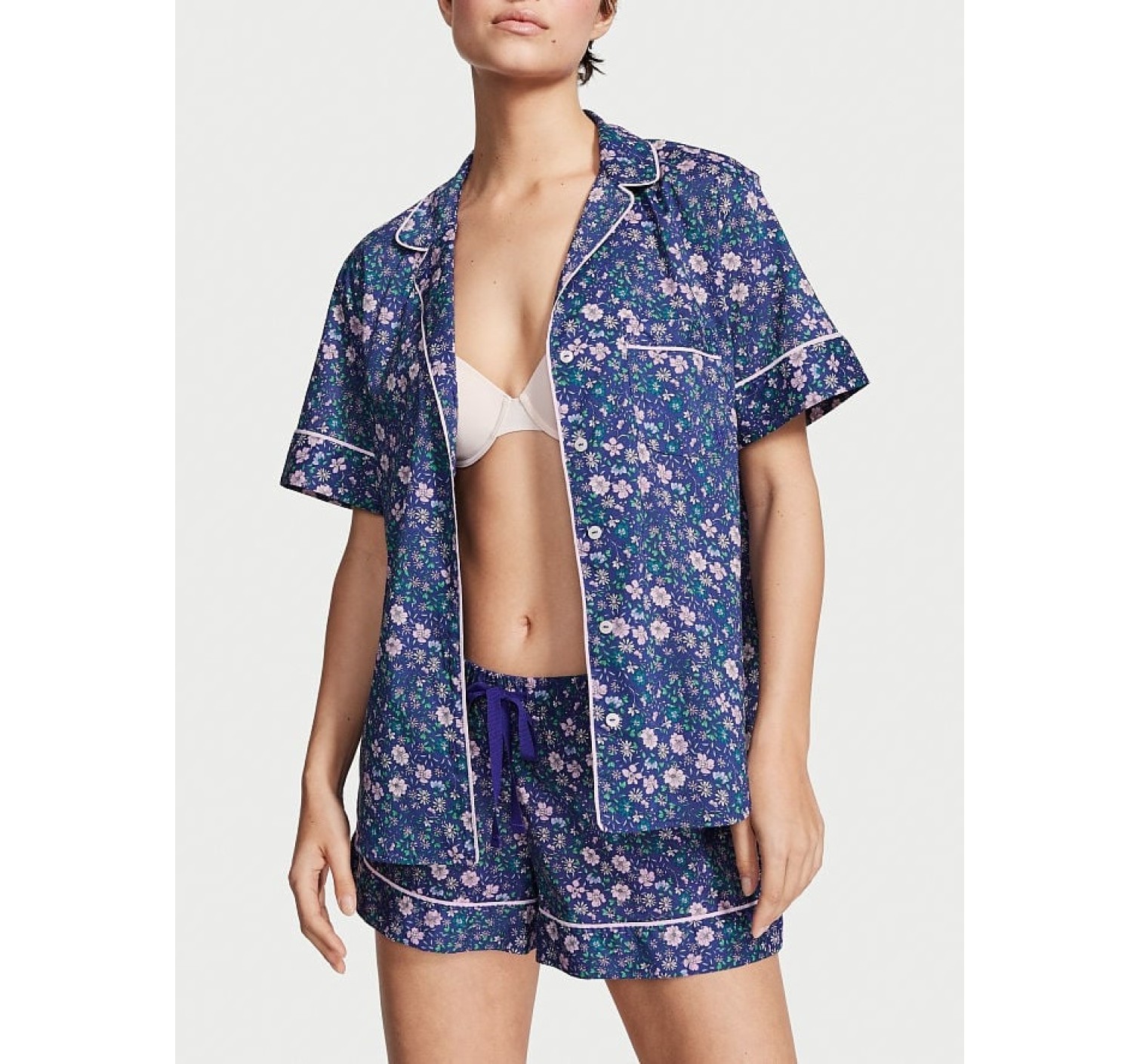 Піжама Cotton Short Pajama Set Flower print