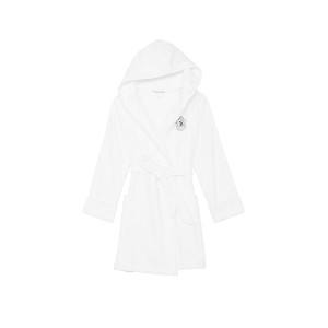 Халат Виктория Сикрет Terry Hooded Short Robe Vs White