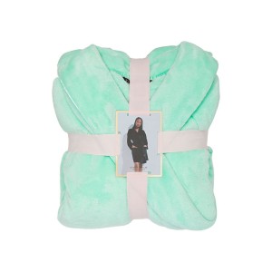Плюшевый Халат Logo Short Cozy Robe Waterfall Green