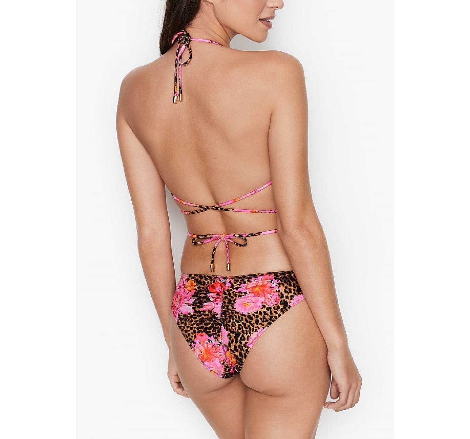 Купальник Victoria Secret SWIM Strappy Leopard print