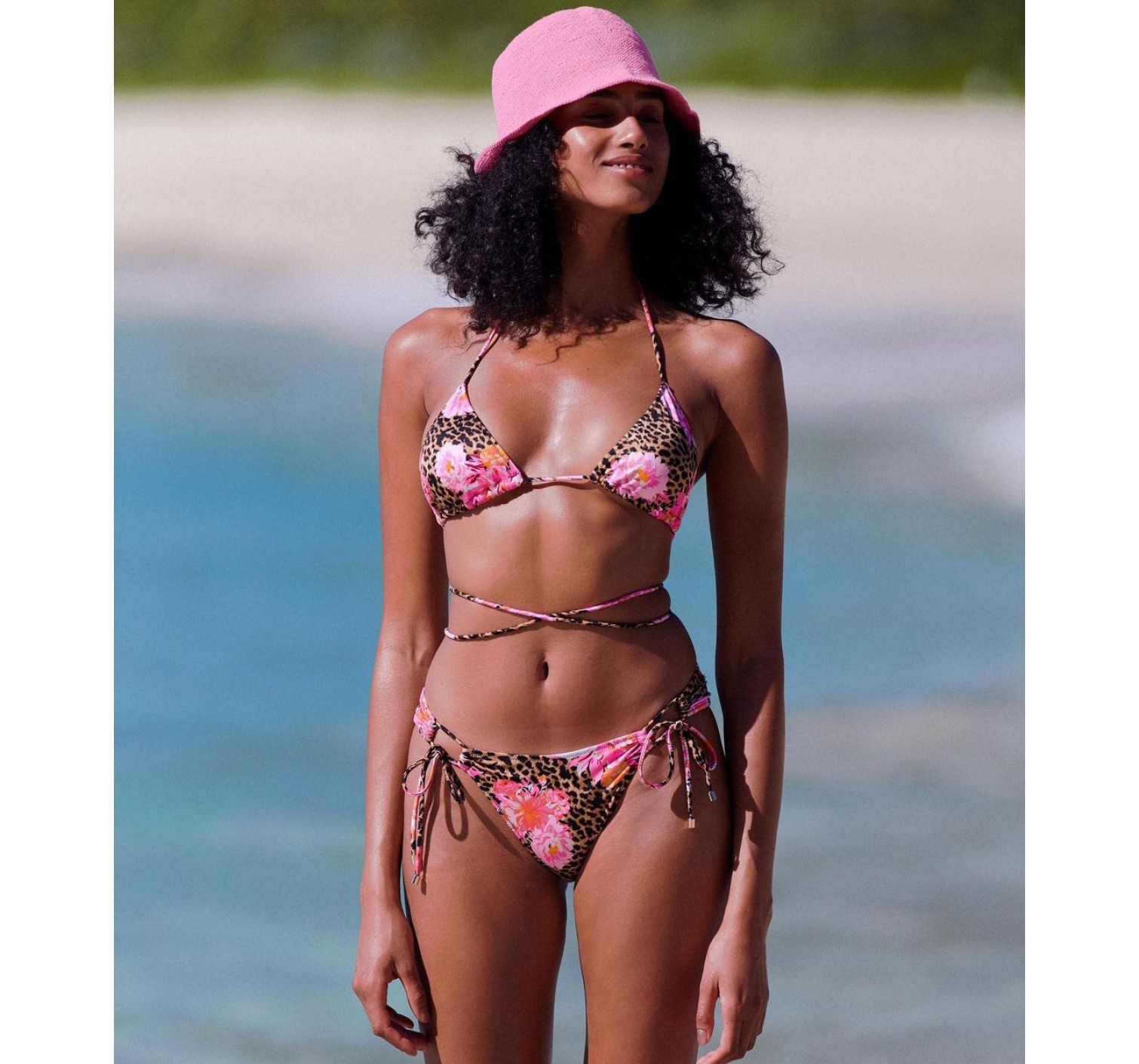 Купальник Victoria Secret SWIM Strappy Leopard print