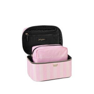 Бьюти кейс VICTORIA'S SECRET Signature Stripe Runway Train Case