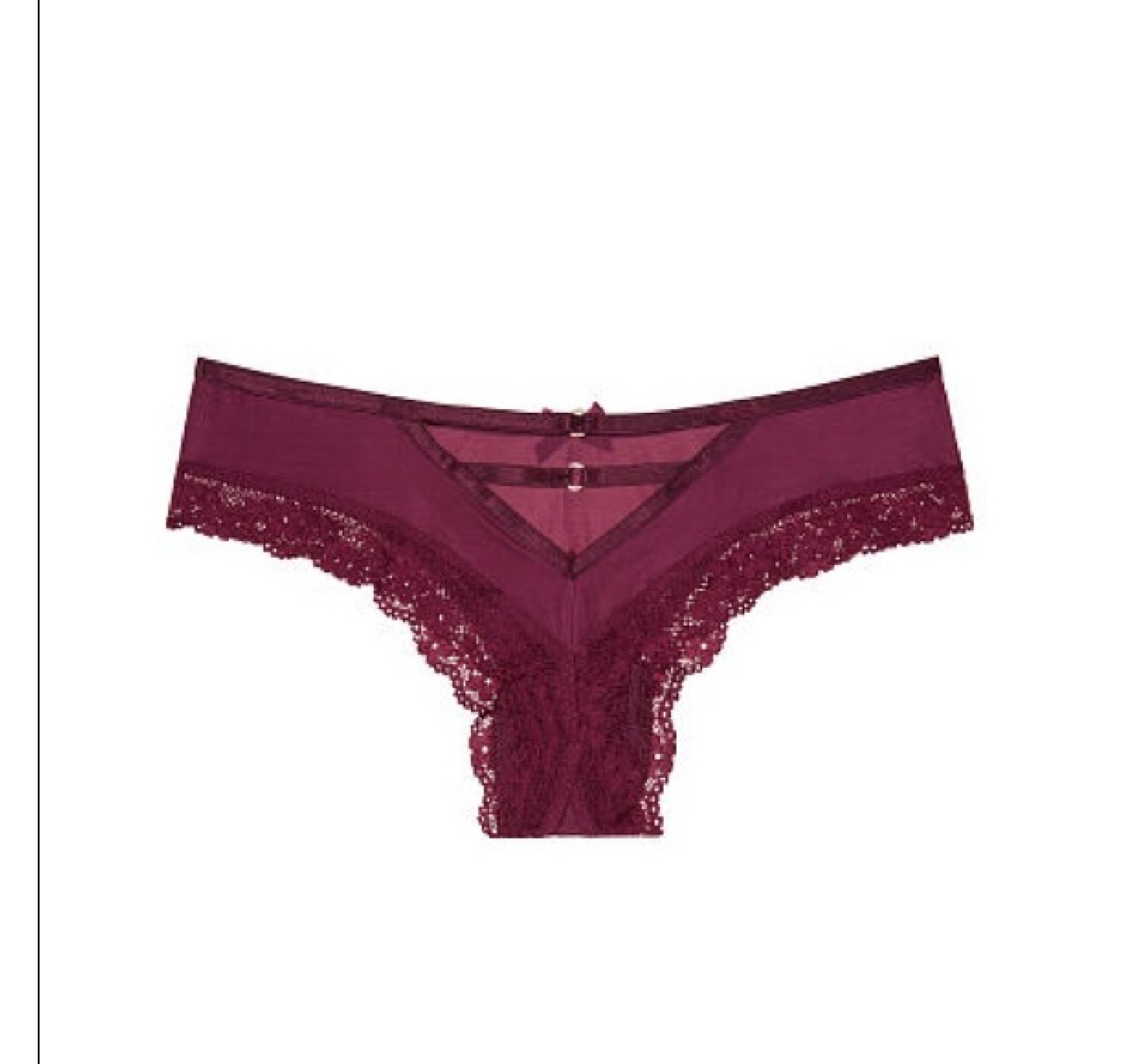 Трусики Victoria’s Secret Thong strappy back с  кружевом