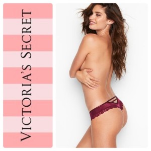 Трусики Victoria’s Secret Thong strappy back с  кружевом