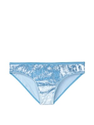 Трусики Victoria’s Secret Sky Blue Bikini panty велюровые