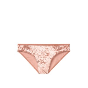 Трусики Victoria’s Secret Rose Tan Bikini panty бархатные