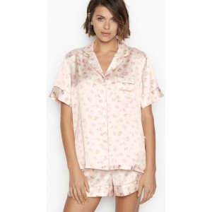 Сатиновая пижама Victoria’s Secret The Satin Short PJ Set Bride Flower print