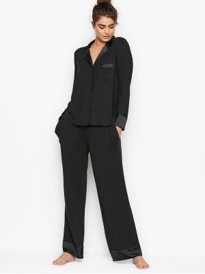 Пижама Victoria’s Secret Modal Long Black Pj Set 